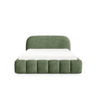 POLSTERBETT BELLURE mit Bettkasten 180x200,Doppelbett mit Stauraum,Lattenrost,Boxspringbett-Optik,ohne Matratze-Grün - Grün, Holz (180/200cm) - Furnistar