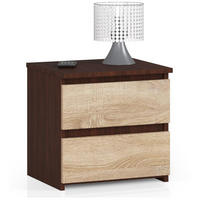 NOČNÝ STOLÍK tmavohnedá, dub Sonoma 40/40/35 - tmavohnedá, kompozitné drevo (40/40/35cm) - RAUMHIRSCH FURNITURE