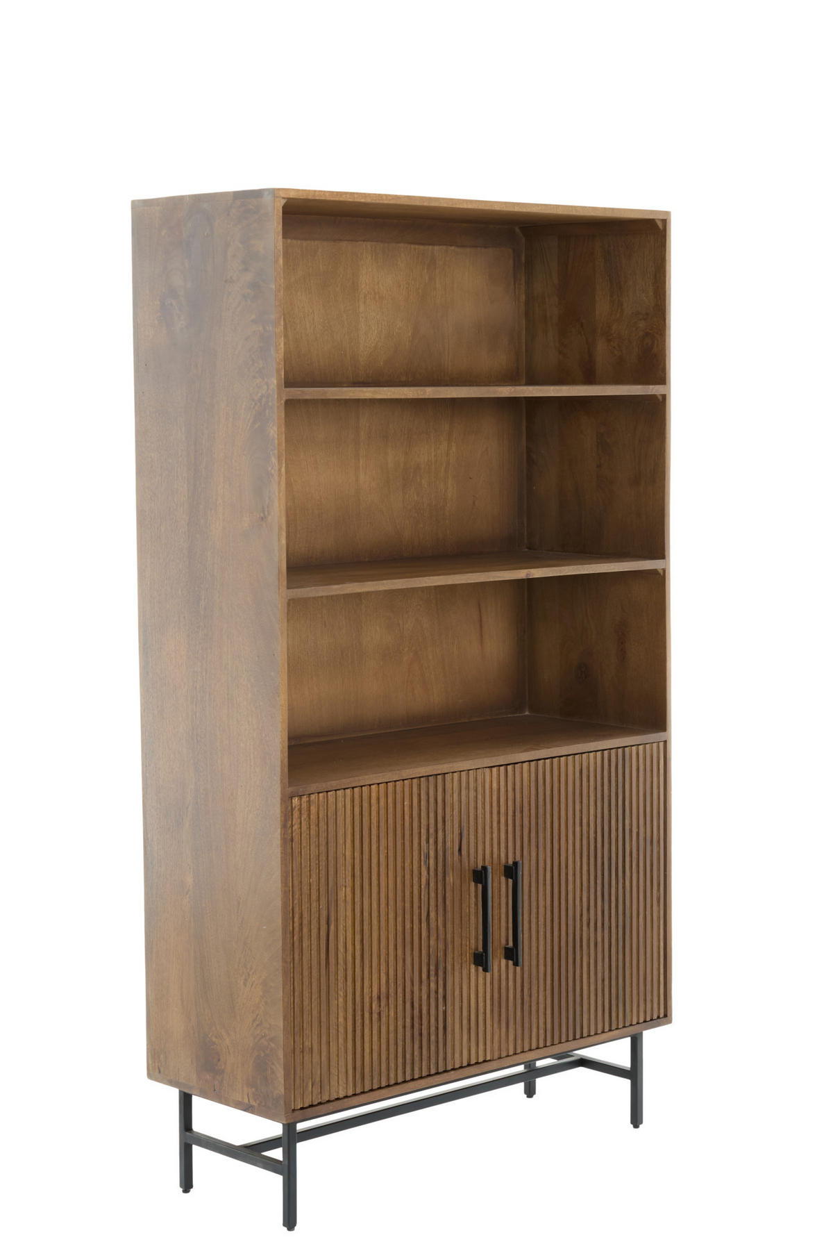SCHRANK Dubaku Braun 100/40/180 cm - Braun, Holz (40/180/100cm) - Light & Living
