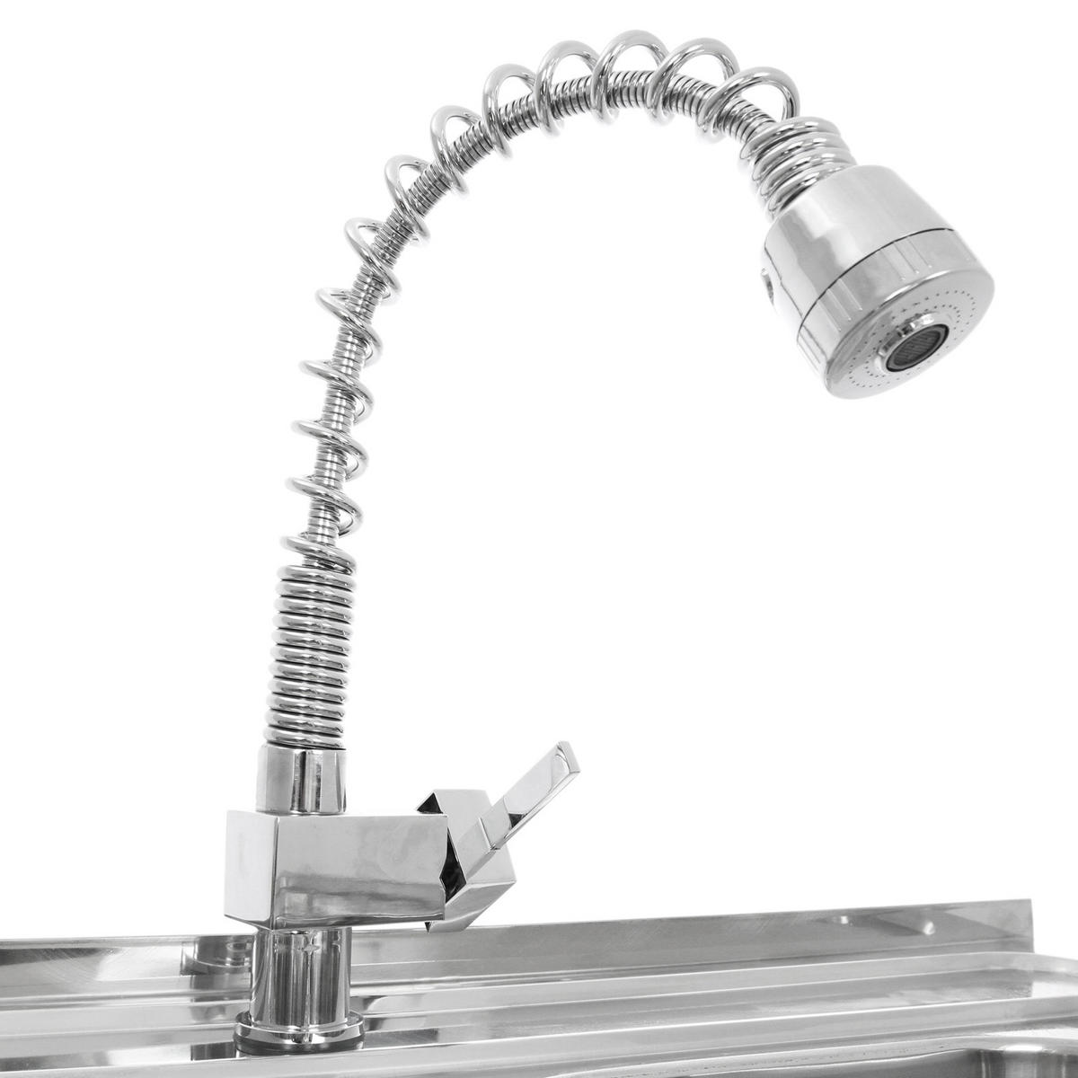 GASTROSPÜLE - Abtropffläche Links - Alufarben, Metall (120/1/60cm) - Monstershop