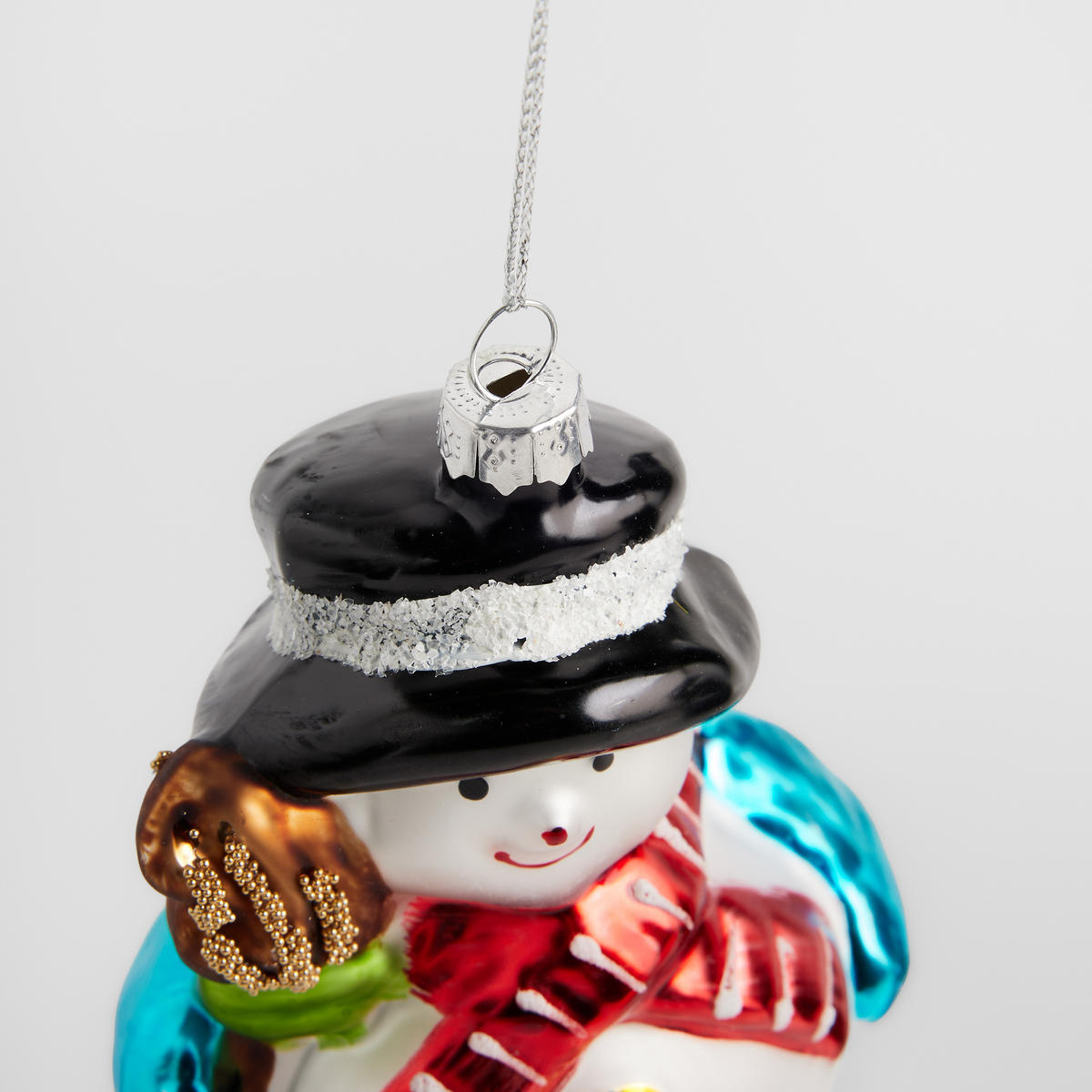 WEIHNACHTSKUGEL Glas MUNECO, 7x11 cm, Schneemann, Christbaumkugeln, Weihnachtsdeko Xmas, Christmas Deko - Weiß, Glas (7/7.5/11.5cm) - home&you