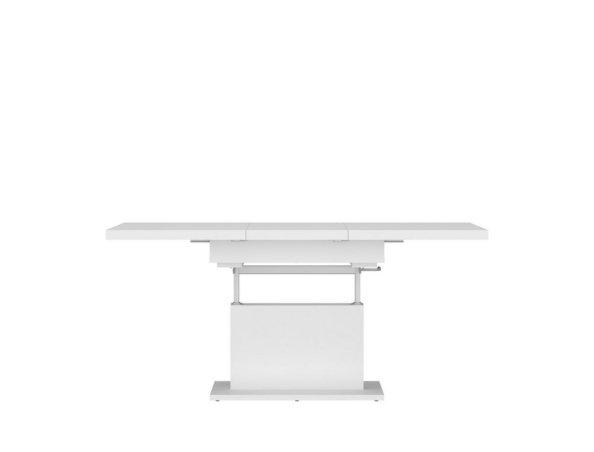COUCHTISCH rechteckig ausziehbar höhenverstellbar 110/70/58 cm - Weiß, Holzwerkstoff (70/110/58cm) - designimpex