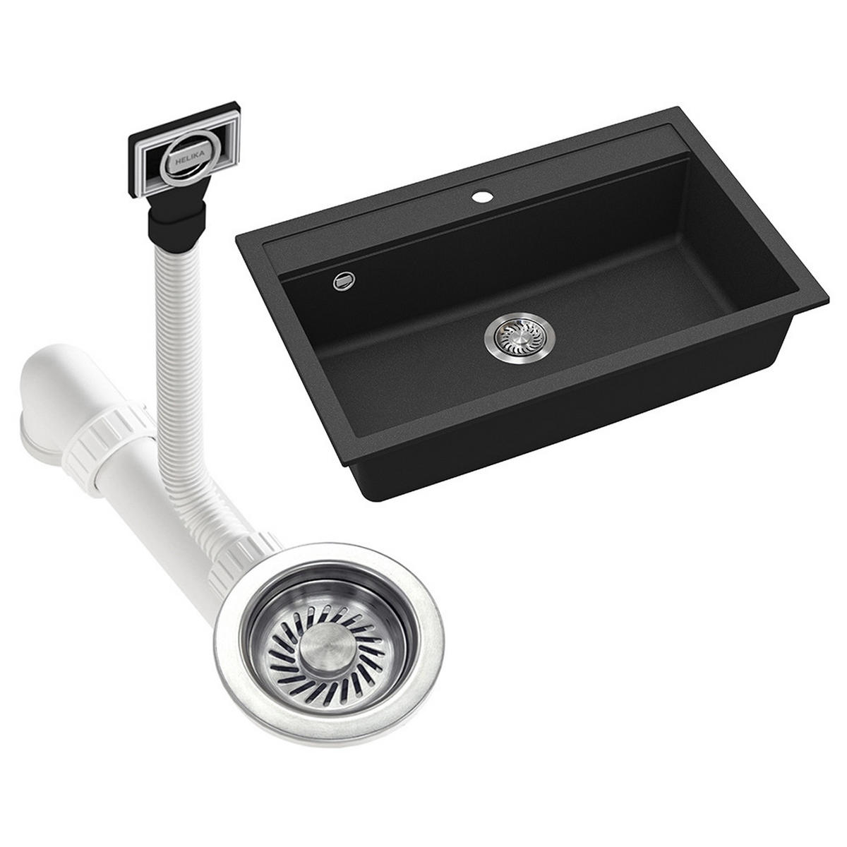 UMYVADLO Sydney Černá - černá, keramika (80/20/51cm) - Bergstroem