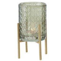 TEELICHTHALTER Bolito Ø 8 cm - Grün, Glas (16cm) - Boltze Home
