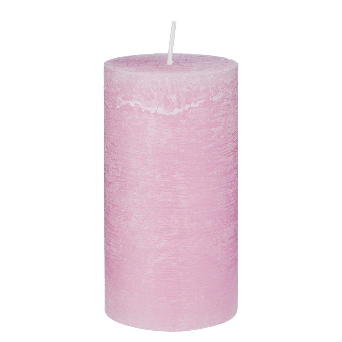 STUMPENKERZE (12er-Set) Rustic Ø6,8 x 13 cm - Rosa, Paraffin (7/13/7cm) - Butlers