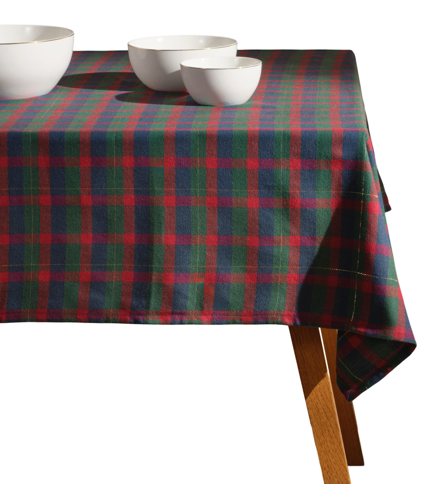 TISCHDECKE Maglamo - Dunkelgrün, Textil (220/150/1cm) - home&you