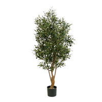 KUNSTBAUM Künstlicher Olivenbaum - Ian 150 cm - Grün, Kunststoff (150cm) - aplanta