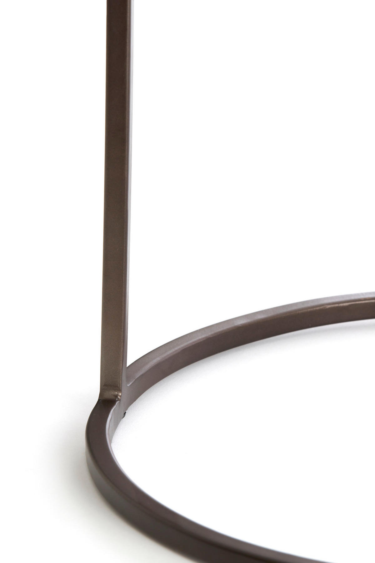 BEISTELLTISCH Talca Braun Ø49/52 cm 2er-Set - Braun, Metall (49/49/52cm) - Light & Living