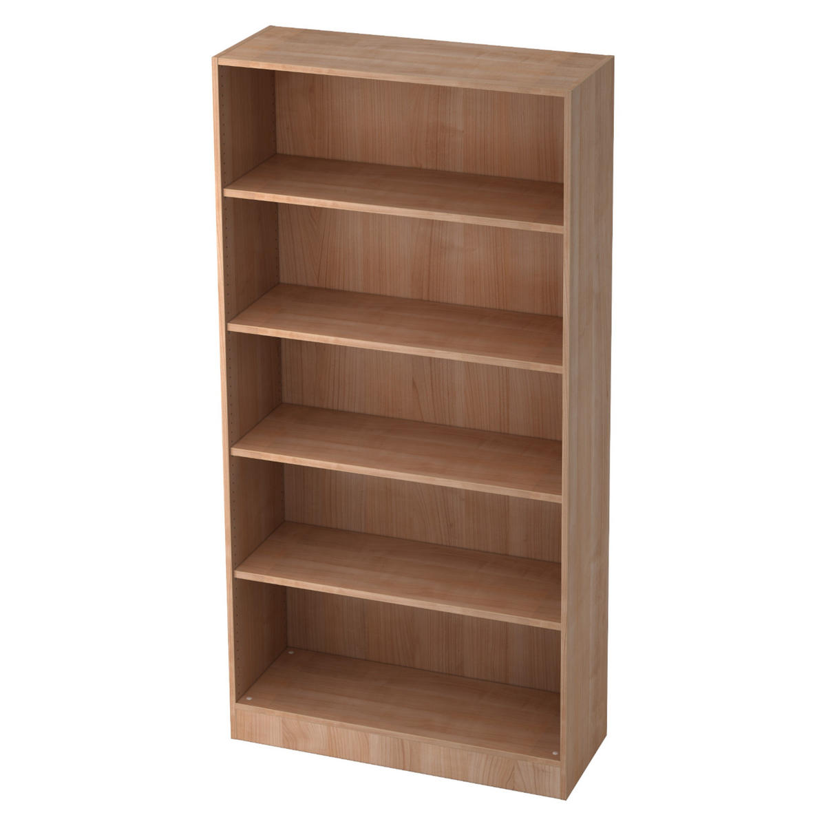 REGAL - 5 Ordnerhöhen 40/100/200,4 cm in Nussbaumfarben - Nussbaumfarben, Holzwerkstoff (100/200.4/40cm) - bümö