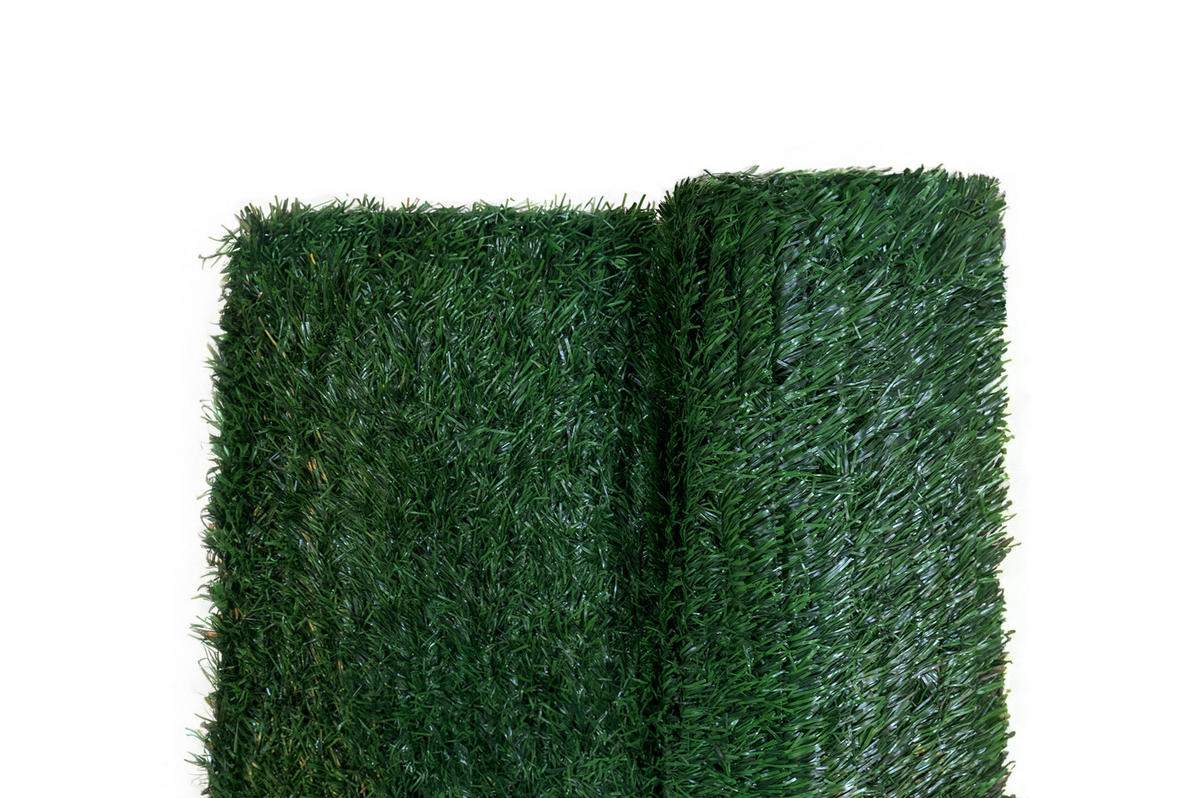 KÜNSTLICHE HECKE Pico 3m H.180cm 110 Stränge - Grün, Kunststoff (180/300cm) - Casanoov
