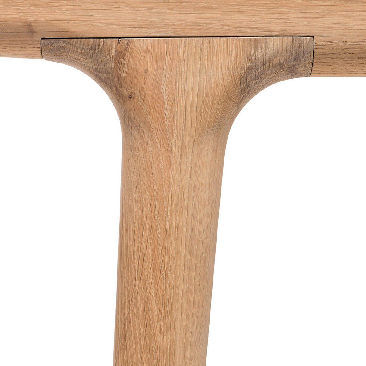 ESSTISCH - Eiche massiv - Eichefarben, Holz (90/160/75cm) - home24