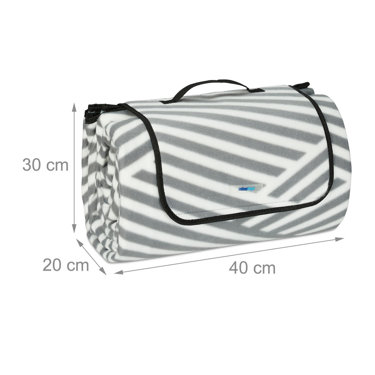 PICKNICKDECKE - Multicolor, Textil/Metall (200/329cm) - Relaxdays