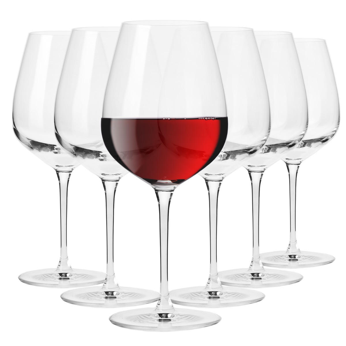 ROTWEINGLÄSER DIVINE, 6ER-SET, 580 ML - Transparent, Glas (0.58L) - Krosno Glass