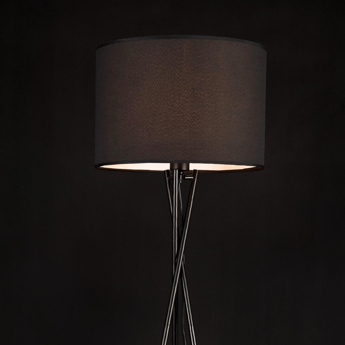 STEHLEUCHTEN Grenoble - Schwarz, Metall (38/38/25cm) - lux.pro