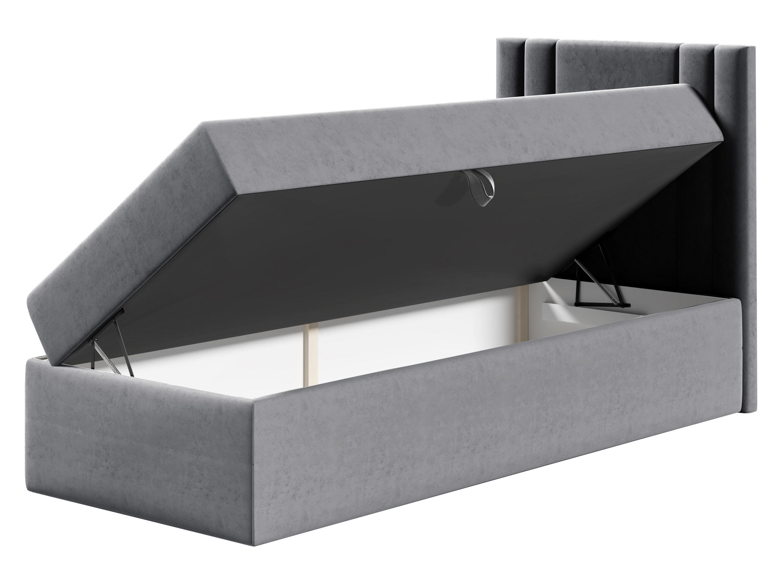 Thumbnail - Mirjan24 Boxbett, Dunkelrot, Holz, H3, 90x200 cm, Schlafzimmer, Betten, Boxspringbetten
