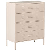 KOMODA Kov Béžová Enago - béžová, kov (80/102/40cm) - Beliani
