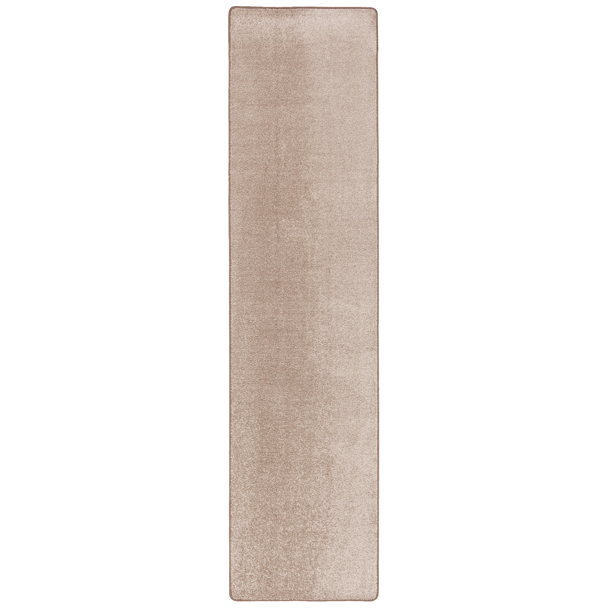 HOCHFLOR VELOURS LÄUFER TEPPICH LUNA - Taupe, Textil (100/200cm) - Snapstyle