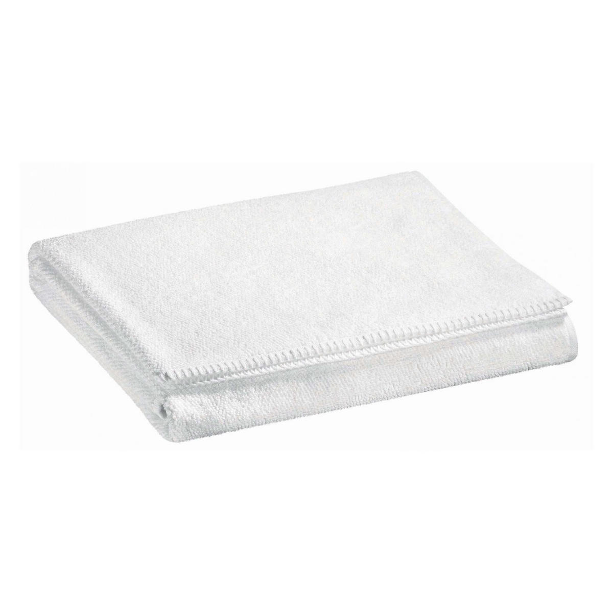 HANDTUCH Bora weiß 50 x 100 cm - Weiß, Textil (50/100cm) - Vivaraise