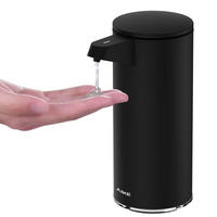 SEIFENSPENDER Automatisch Edelstahl Schwarz 280ml - Schwarz, Metall (8/19/12cm)