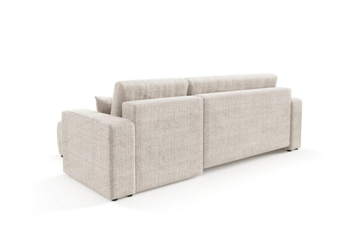 ECKSOFA mit Schlaffunktion Grau Anthrazit - Grau, Textil (244/145cm) - Furnisell