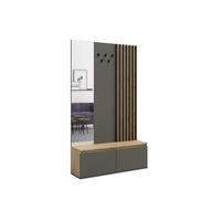 GARDEROBENSCHRANK ORTHOS 119,6/202,1/34 cm Modern Garderoben Eiche Artisan - Graphitfarben/Eiche Artisan, Holzwerkstoff (119.6/202.1/34cm) - MASSENO