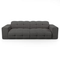 SCHLAFSOFA GERADE Steinbock Graphitgrau 230cm - Graphitfarben/Grau, Textil (230/45/32cm) - Sia Home