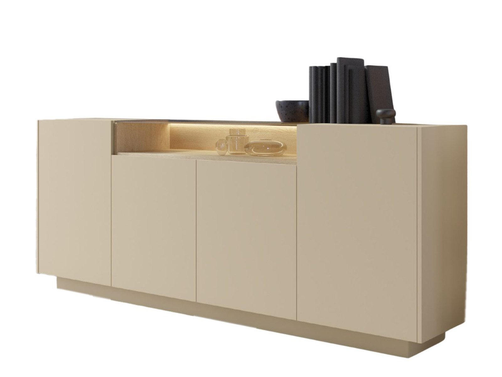 KOMMODE TULUM - Beige, Holzwerkstoff (203/83/39cm) - Compleo24