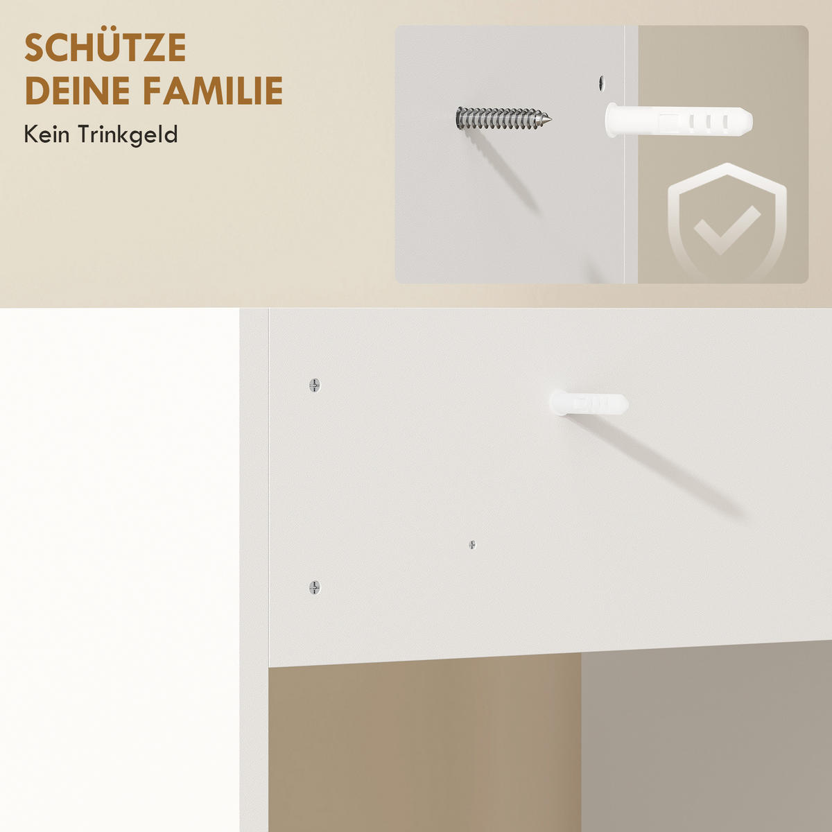 MEHRZWECKSCHRANK Weiß 60.0/64.0/97.5 cm - Weiß, Holzwerkstoff (64/97.5/60cm)