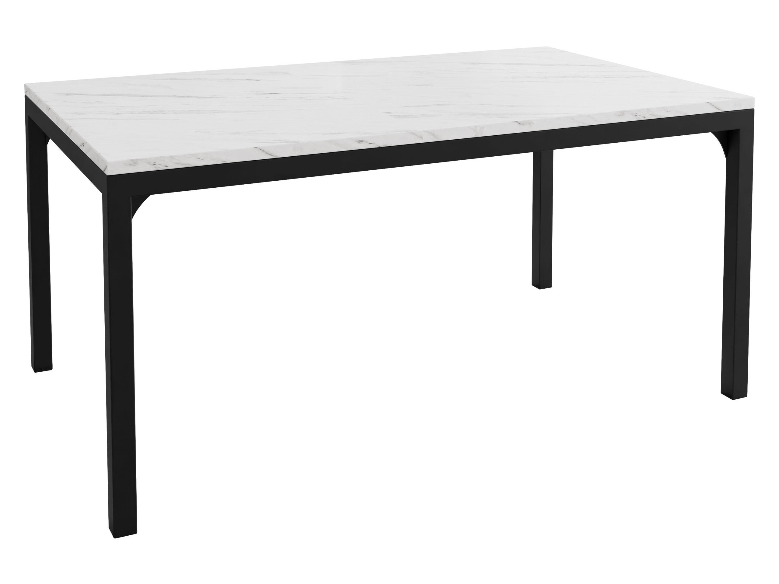 Mirjan24 Couchtisch Weiß, Schwarz 100x50x60 cm