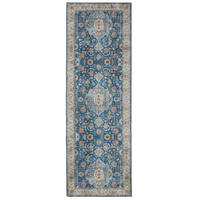 LÄUFER Laury Blau 80x240 cm - Blau, Kunststoff/Textil (80/240cm) - benuta Pop