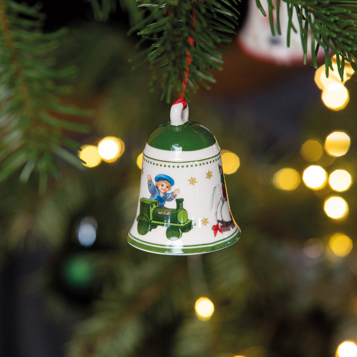 GLOCKEN My Christmas Tree grün ø 5,4 cm 6er Set - Grün, Keramik (5.4/6.7/5.4cm) - Villeroy & Boch
