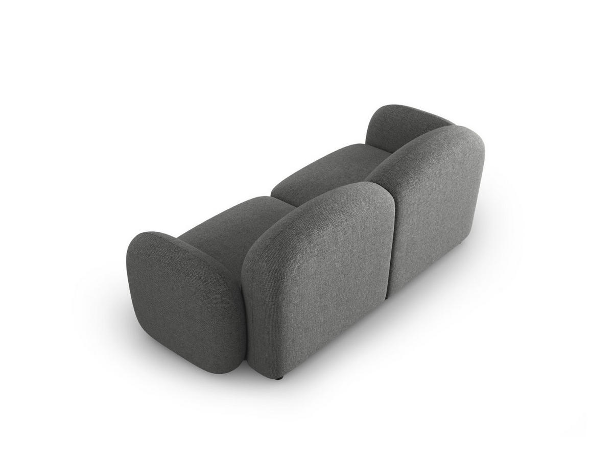 SOFA Blair aus Chenille-Stoff dunkelgrau mischung 2 Sitzplätze - Dunkelgrau, Textil (87/80/194cm) - Micadoni