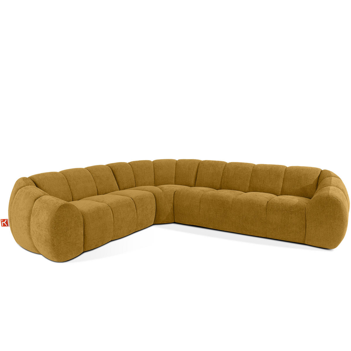 ECKSOFA LINKS FLAVA, Honigfarben - Honig, Holz/Holzwerkstoff (310/270cm) - KONSIMO®