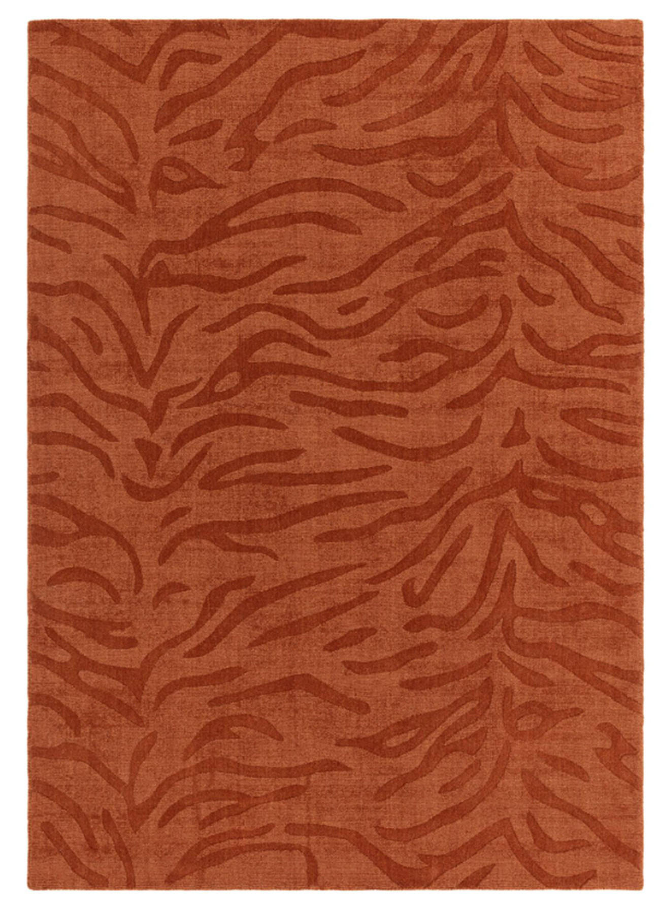TEPPICH modern Flachgewebe MILL Orange 120 x 170 cm - Orange, Naturmaterialien (120/170cm) - Novatrend