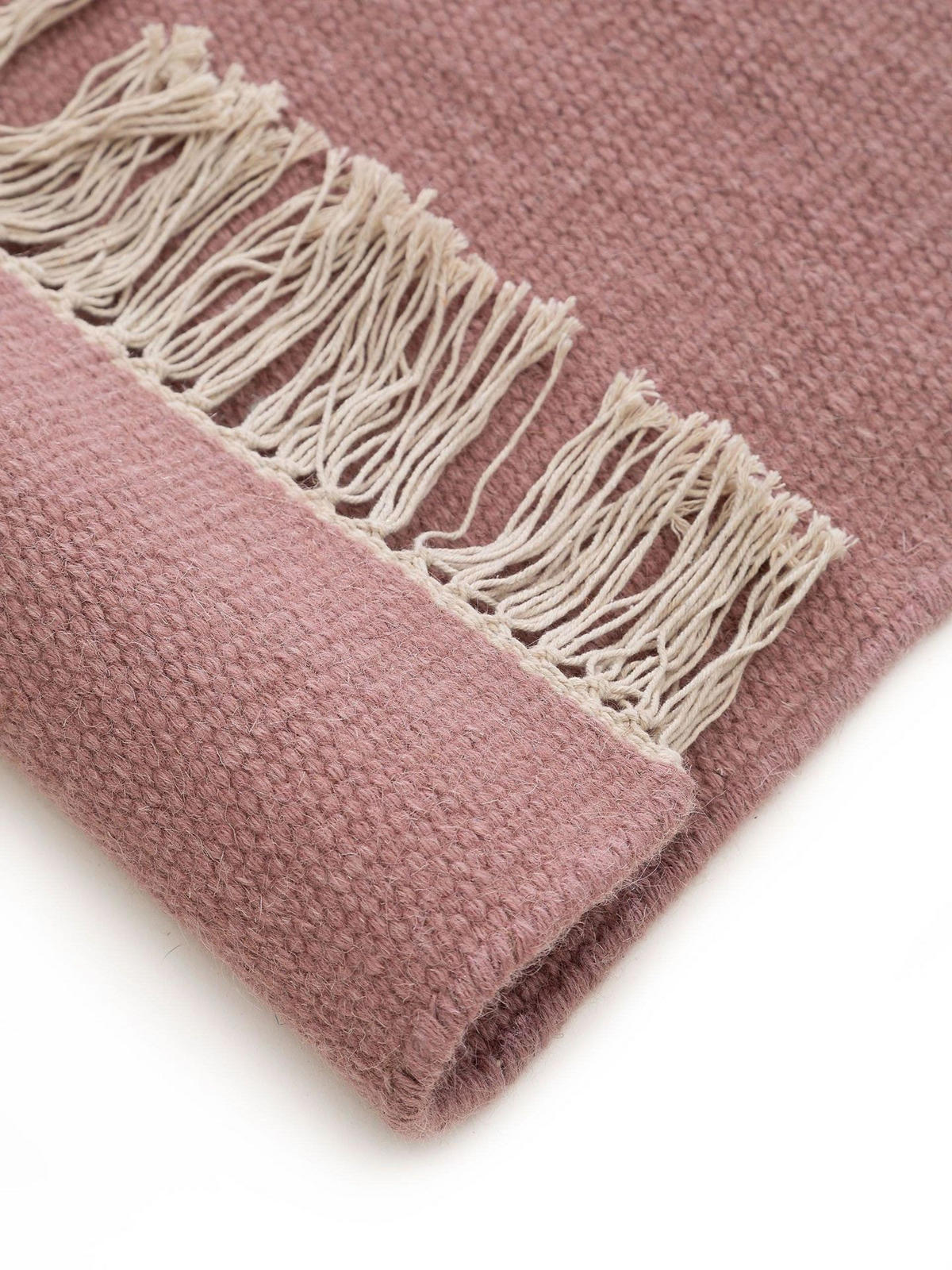 WOLLTEPPICH Liv Rosa 80x150 cm - Rosa, Textil (80/1cm) - KUNSTLOFT