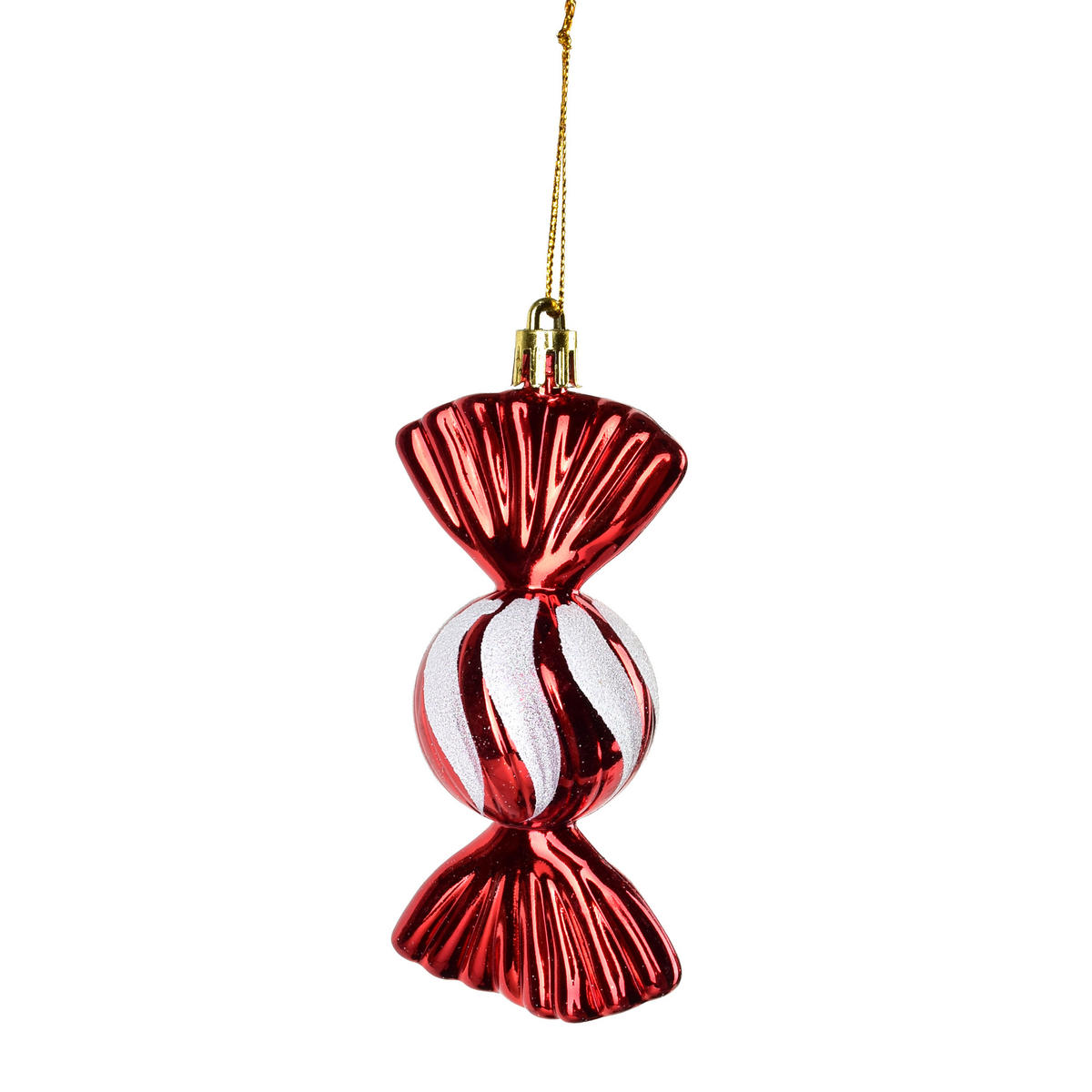 CHRISTBAUMANHÄNGER Santa Lila 2er Set Rot 4x4x11 cm Kunststoff - Rot, Kunststoff (4/11/4cm) - Mondex