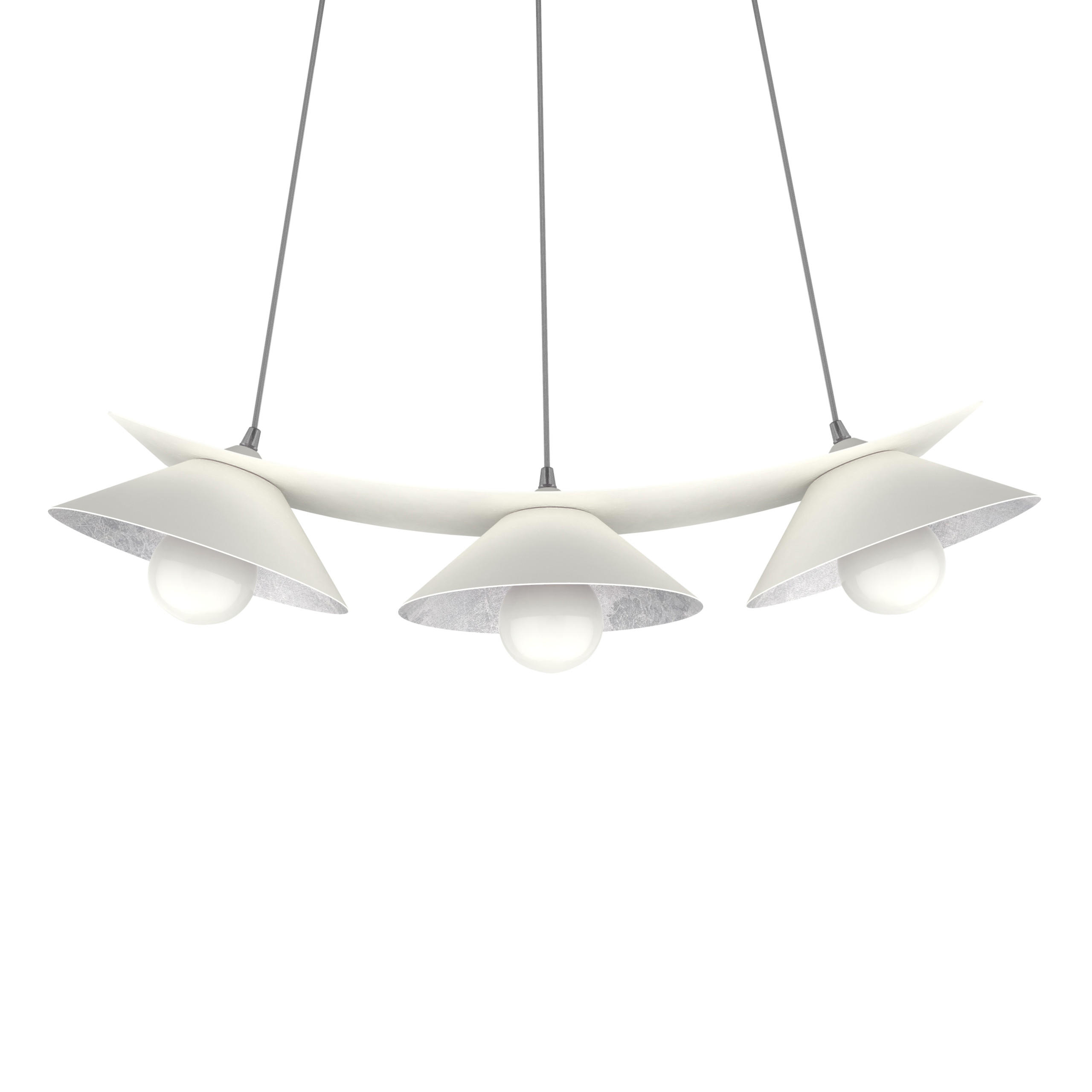 HÄNGELEUCHTE - Weiß, Metall (70/25/16cm) - Lumicom