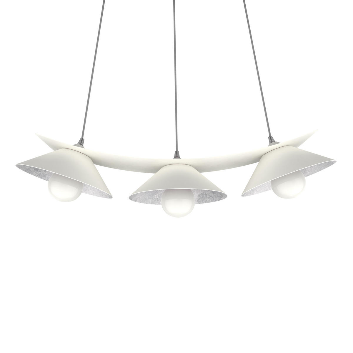 HÄNGELEUCHTE - Weiß, Metall (70/25/16cm) - Lumicom