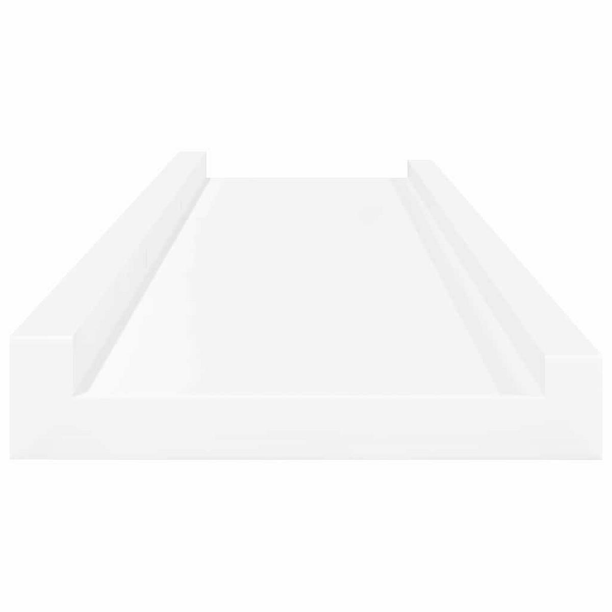 WANDREGALE 4er Set Weiss 80/9X3 Cm - Weiß, Holzwerkstoff (80/3/9cm) - vidaXL