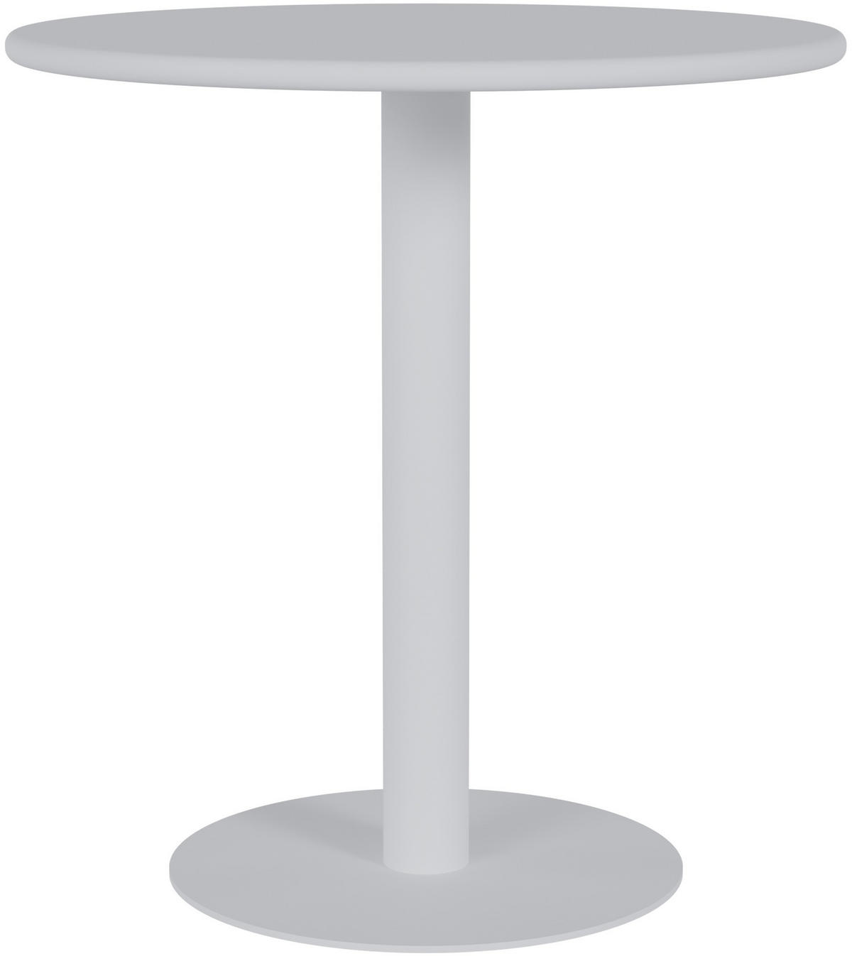 BISTROTISCH Lea rund 70x70x73cm Holz Weiß Cafetisch - Weiß, Holz (70/70/73cm) - DELUKE