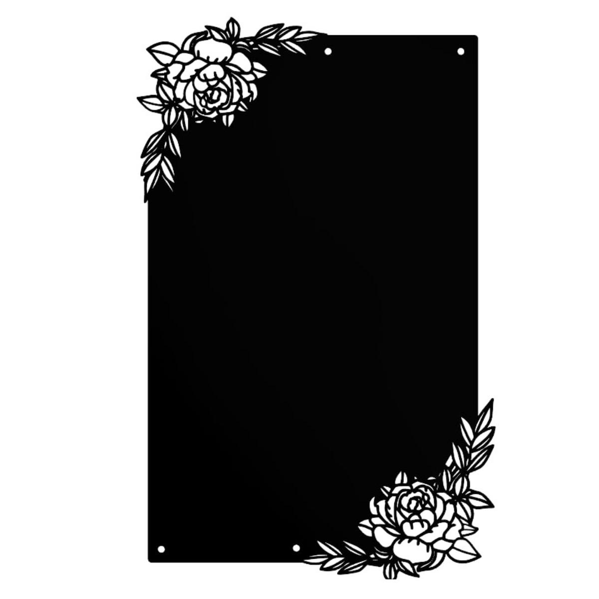 MAGNETTAFEL Klein & Groß Schwarz 30x50 cm - Schwarz, Metall (30/50/0.7cm) - ANWICAR