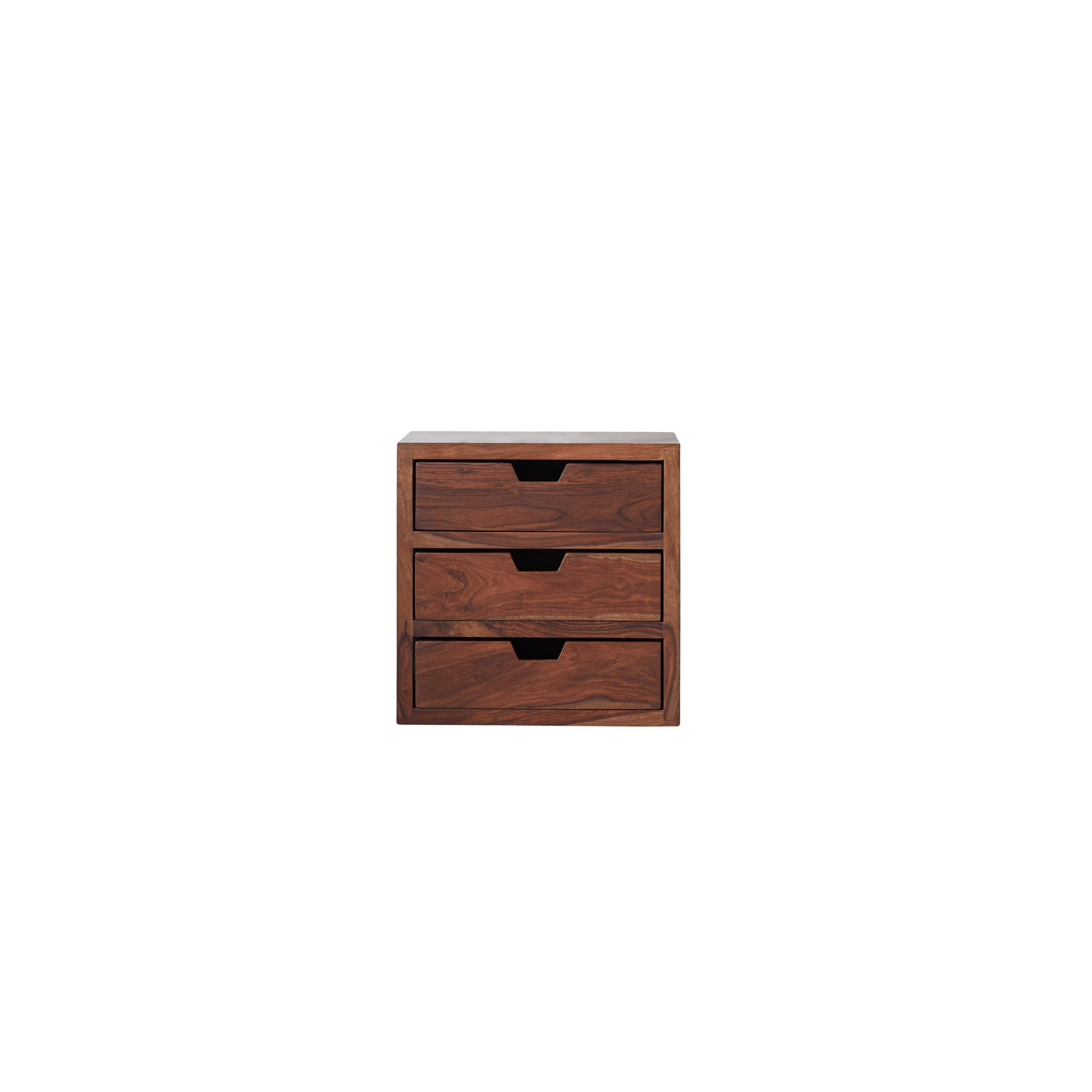NACHTTISCH Kwarto Braun aus Palisander - Braun, Holz (42/42/32cm) - Tikamoon