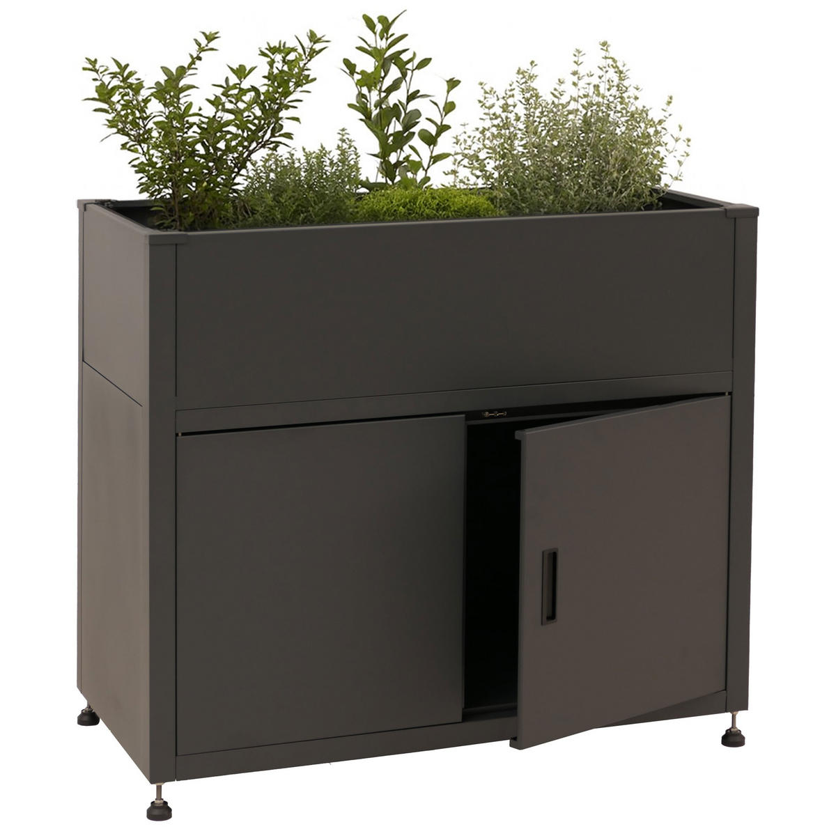 HOCHBEET Anthrazit - Anthrazit, Metall (101/91/51cm) - MCW