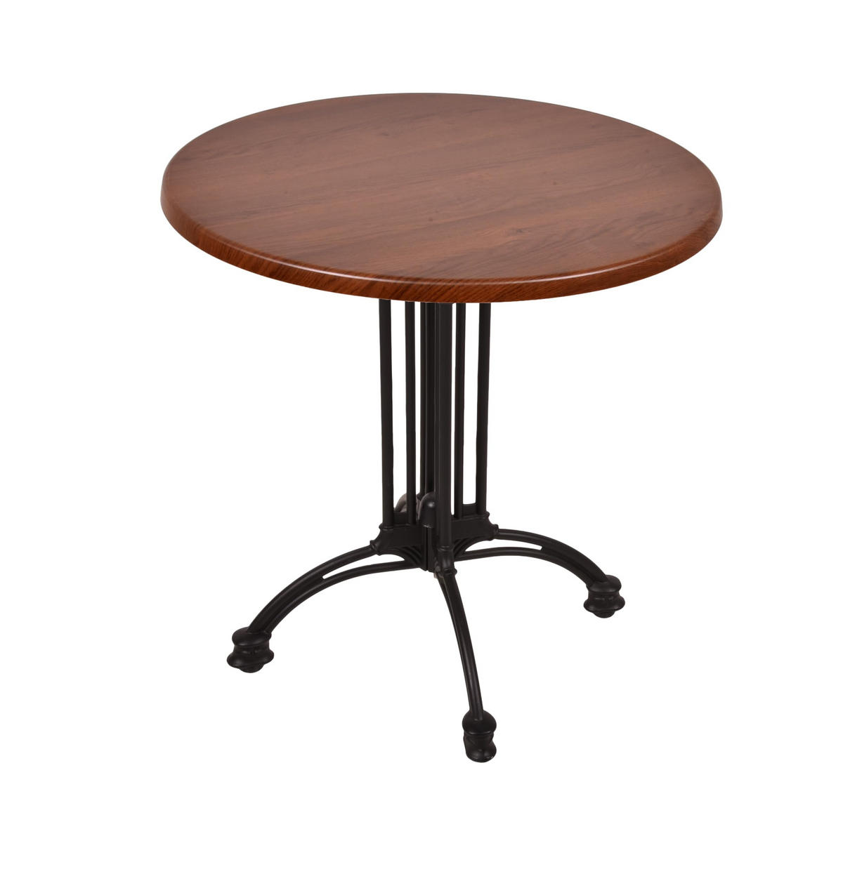 BISTROTISCH Jelena Ø70cm Rund Dunkelbraun Holz Cafétisch - Dunkelbraun, Holz (70/70/66cm) - DELUKE