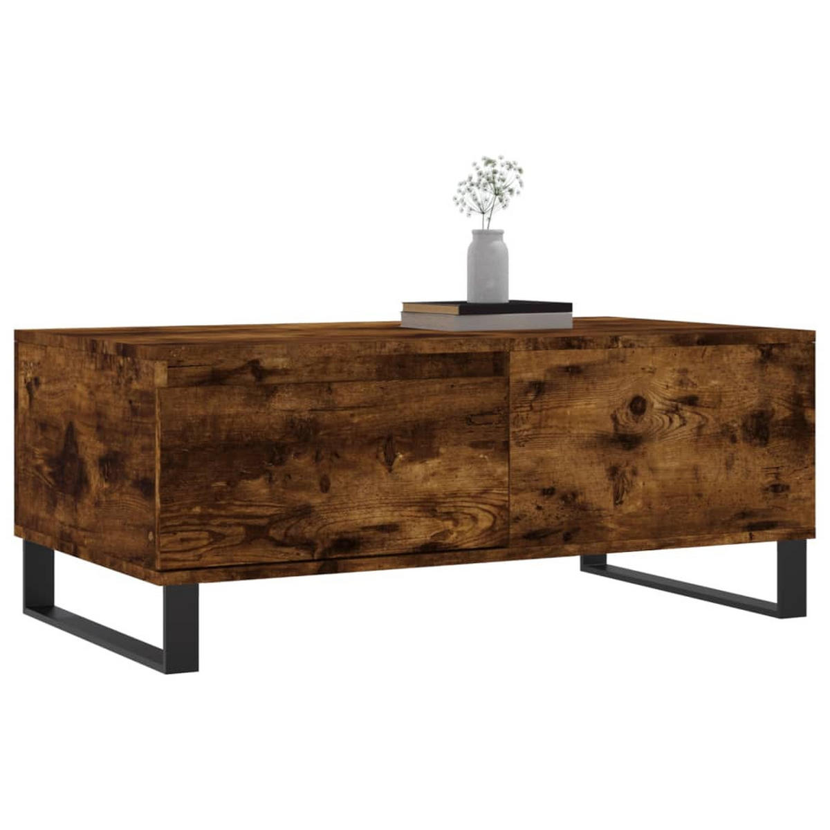 COUCHTISCH Räuchereiche 90x50x36,5 cm Holzwerkstoff - Braun, Holzwerkstoff (90/50/36.5cm) - furnicato