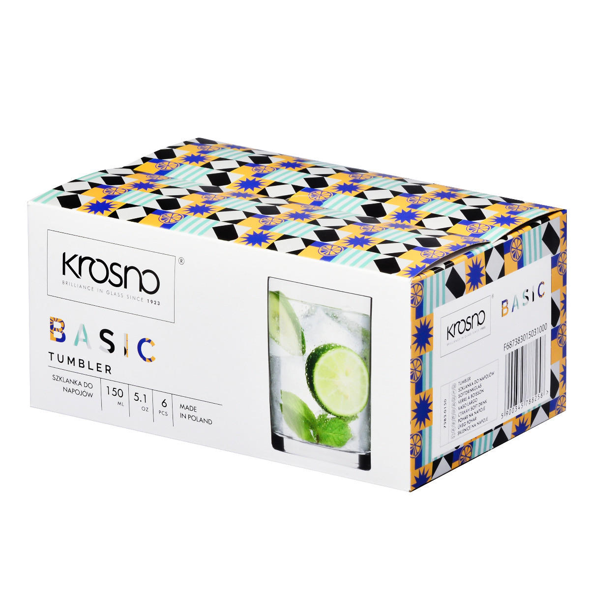 TRINKGLÄSER BASIC, 6ER-SET, 150 ML - Transparent, Glas (0.15L) - Krosno Glass