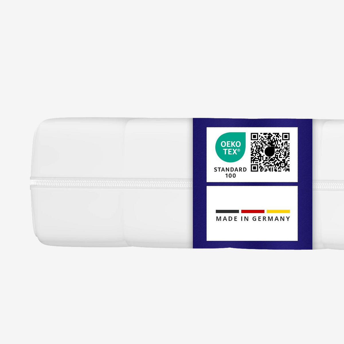 MATRAC 200x200 cm – ortopedický 7-zónový matrac zo studenej peny – výška 15 cm – pre lamelový rošt – vhodný pre alergikov - biela, textil (200/200cm) - Mister Sandman