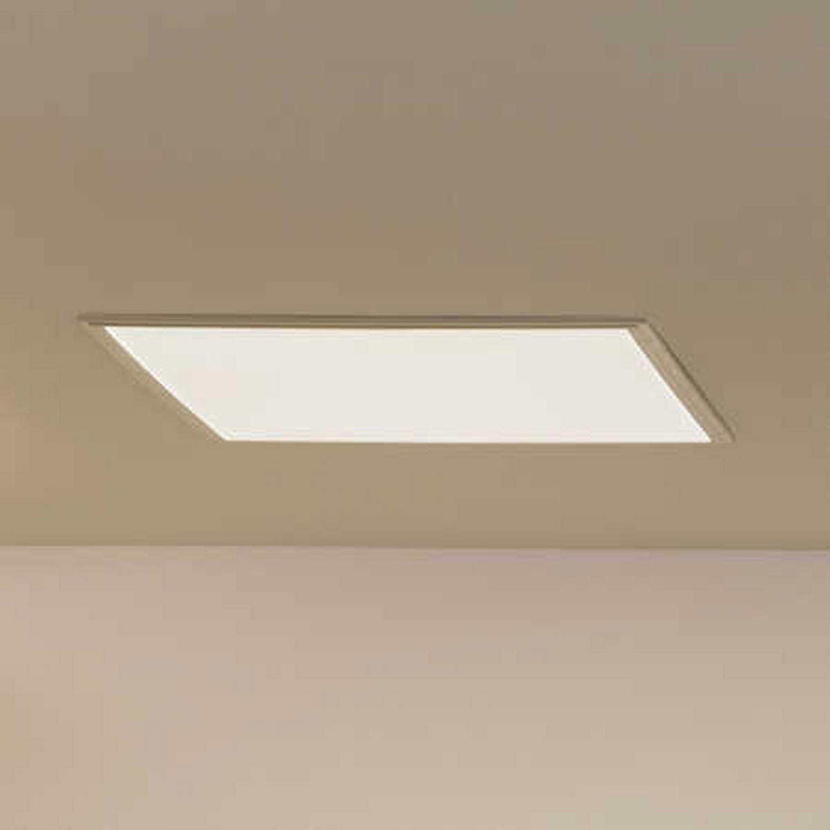 LED EINBAU PANEL Weiß Kunststoff - Weiß, Metall (59.5/59.5/3.3cm)