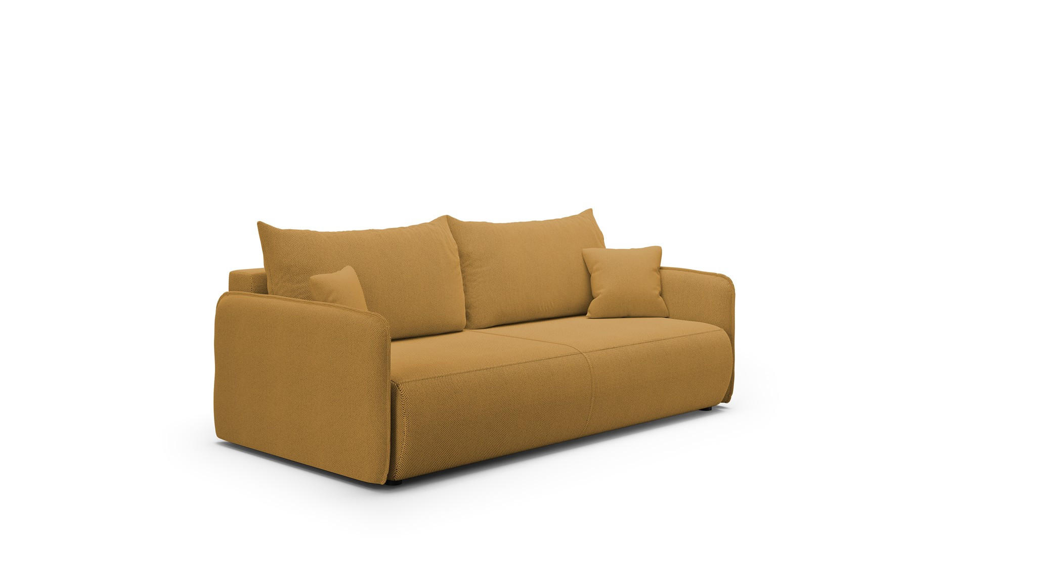 SCHLAFSOFA Calgary - Gelb, Holzwerkstoff/Textil (216/86/105cm) - Fun Möbel
