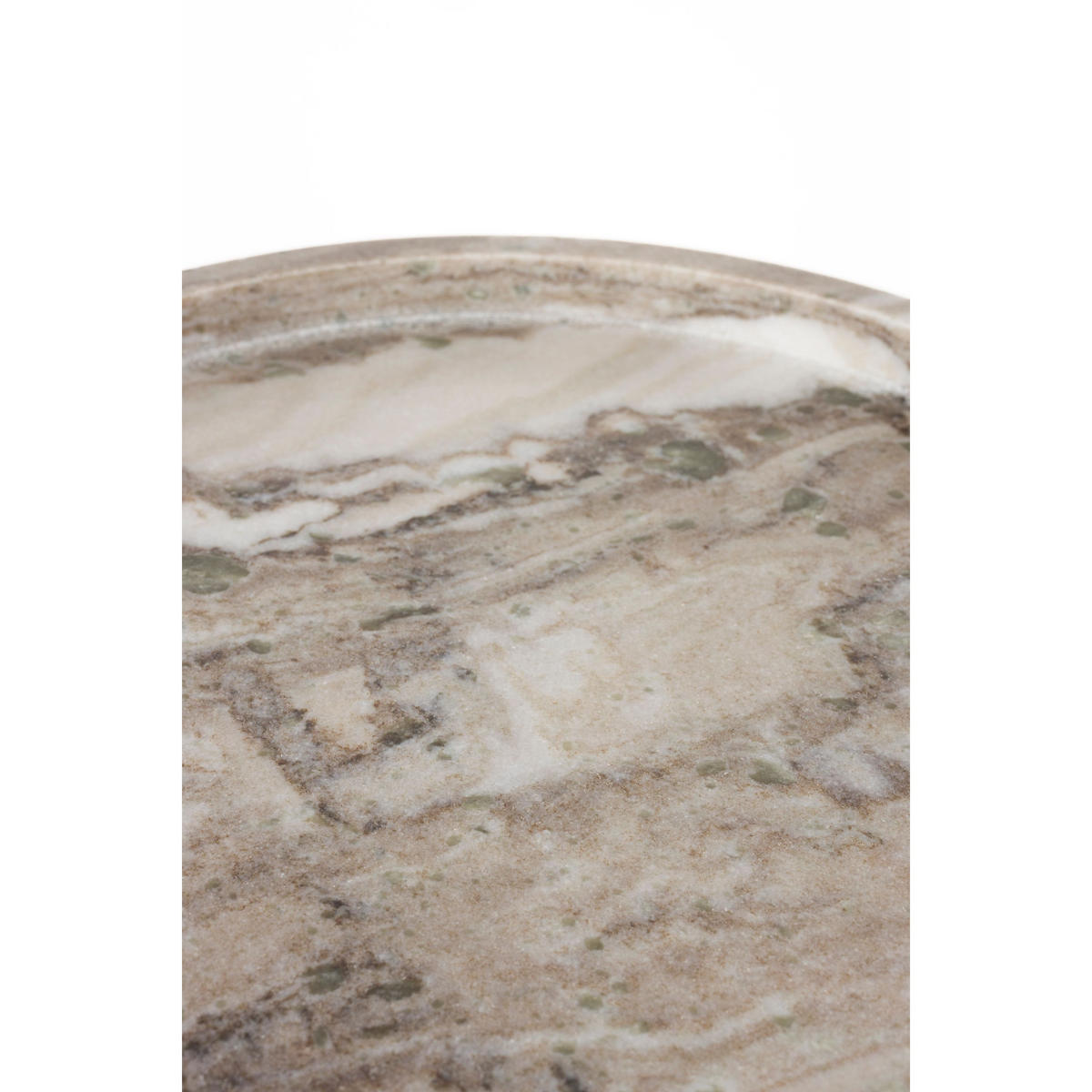 BEISTELLTISCH Cosmopolitan Rund 40 cm - Braun, Stein (40/40/43.5cm) - Zuiver